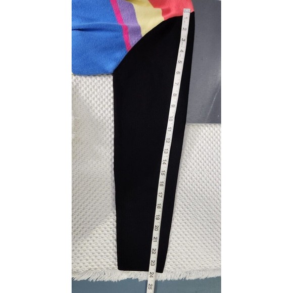 Designers Originals Women’s XL Black Blue Purple Open Front Cardigan Color block - Picture 6 of 9